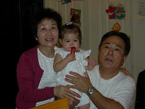 Mike and Ioaka Camora with Grand-daughter Sakura